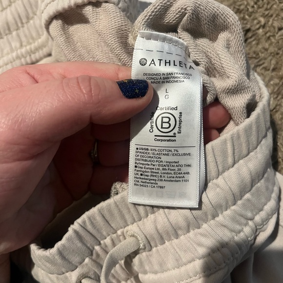 Athleta Retroterry Mid Rise Jogger Abalone Grey Large - Picture 7 of 11